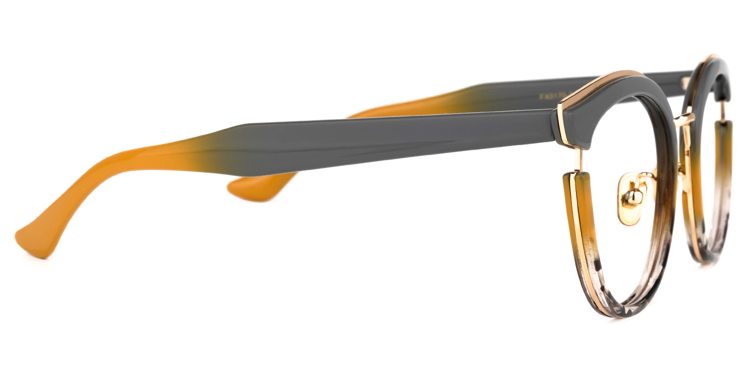 Laraine Cat Eye Gray Glasses2