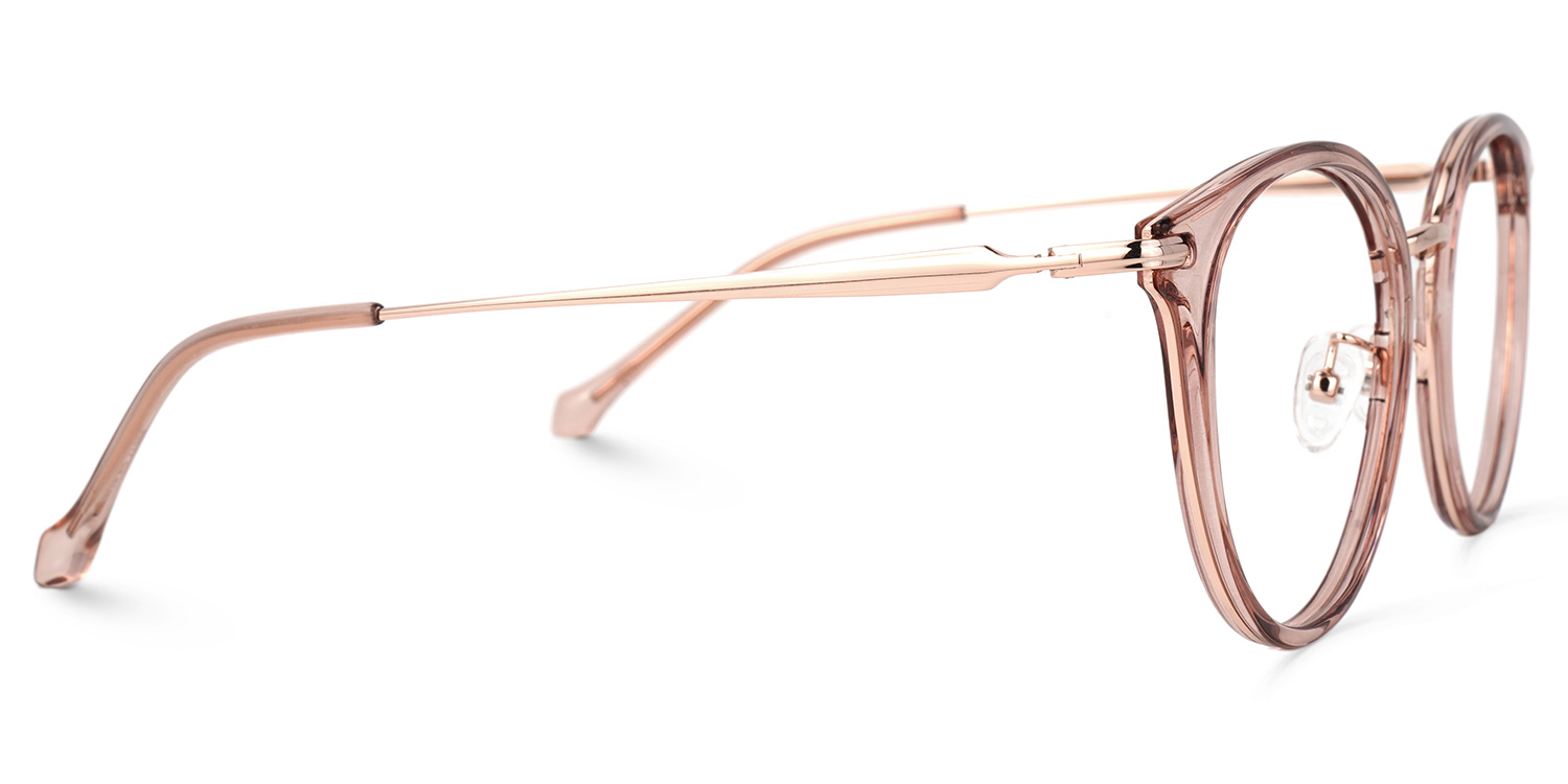 Yahaira Round Pink Glasses2