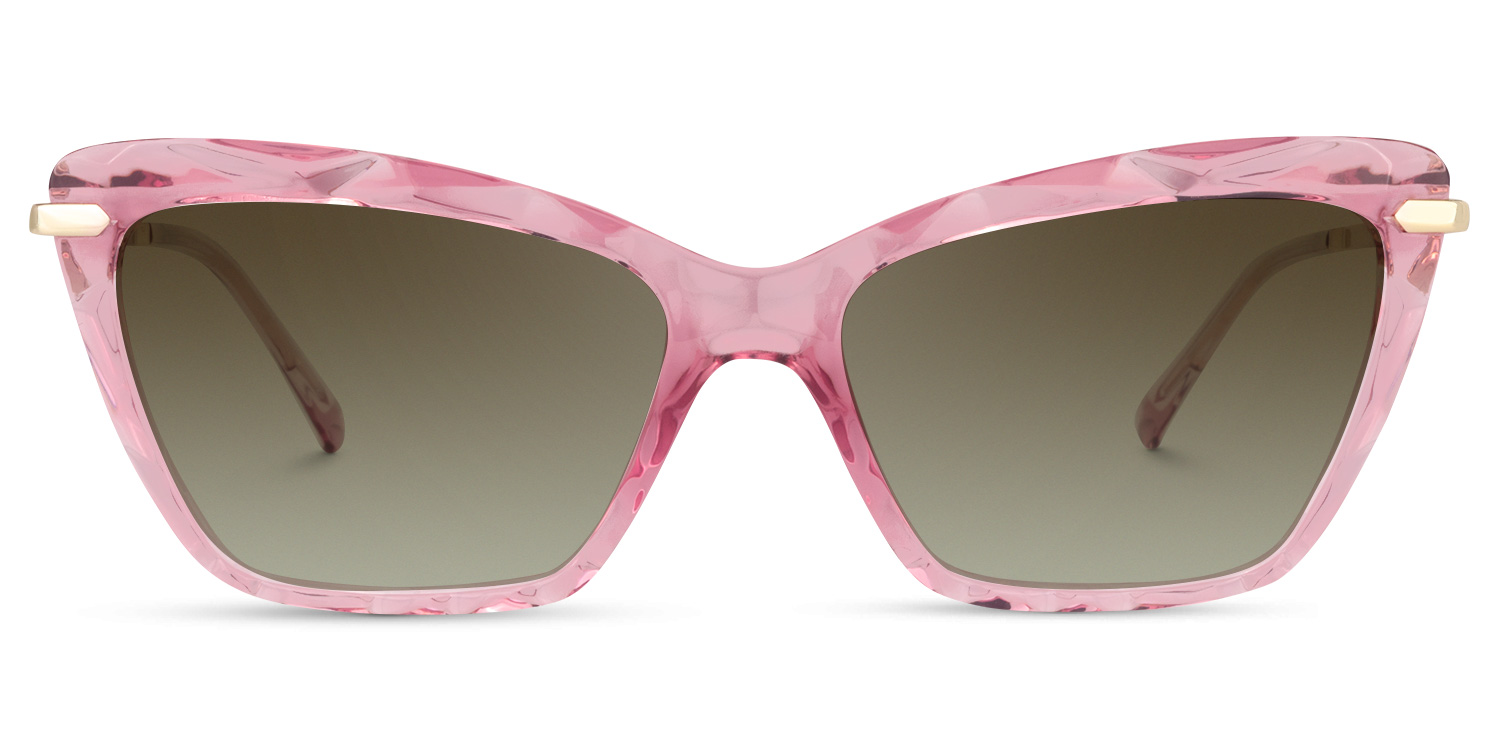 Cateye Pink Glasses | Zeelool Eyewear Online6