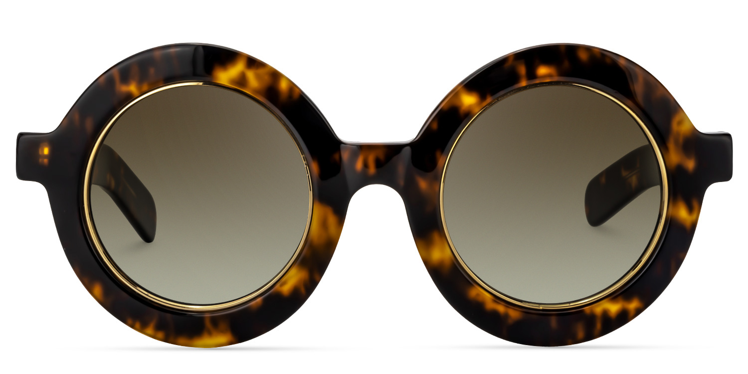 Round Yellow Tortoise Glasses | Zeelool Glasses10