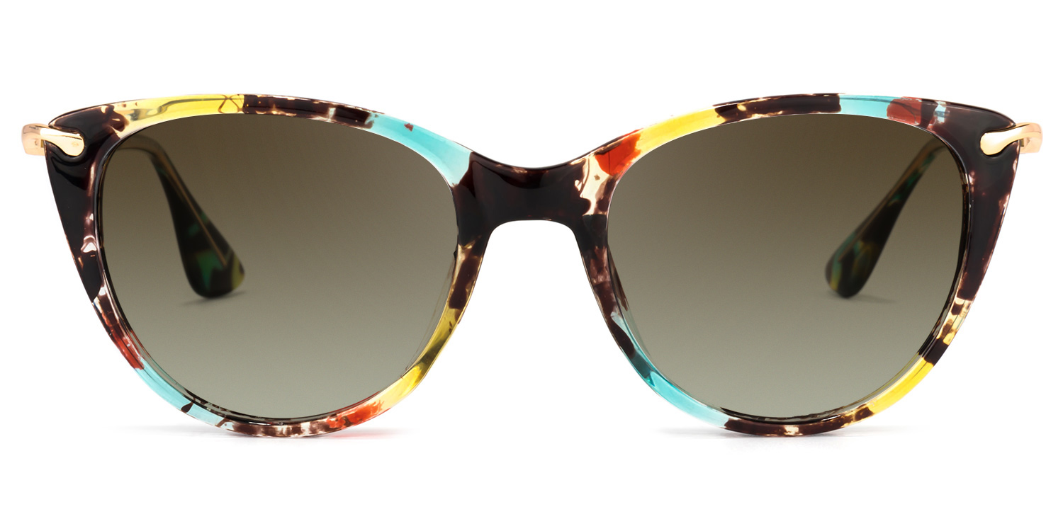 Clement Cat Eye Floral Glasses6