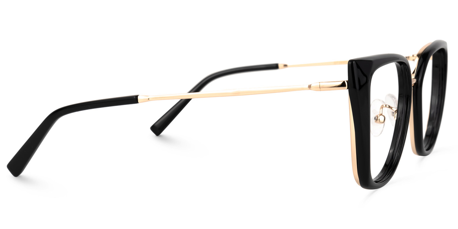 Martine Square Black Glasses3