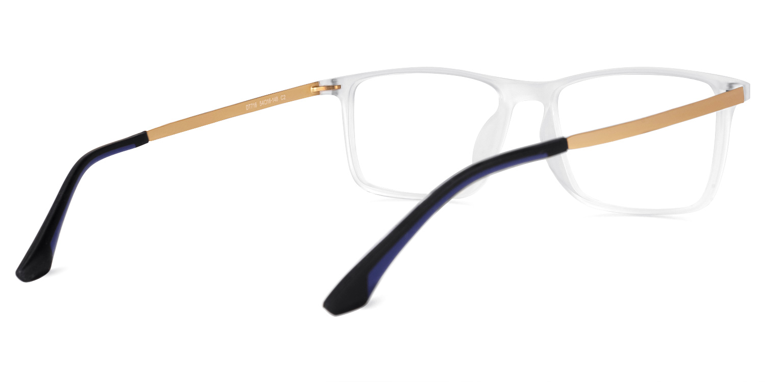 Yancy Rectangle White Glasses3