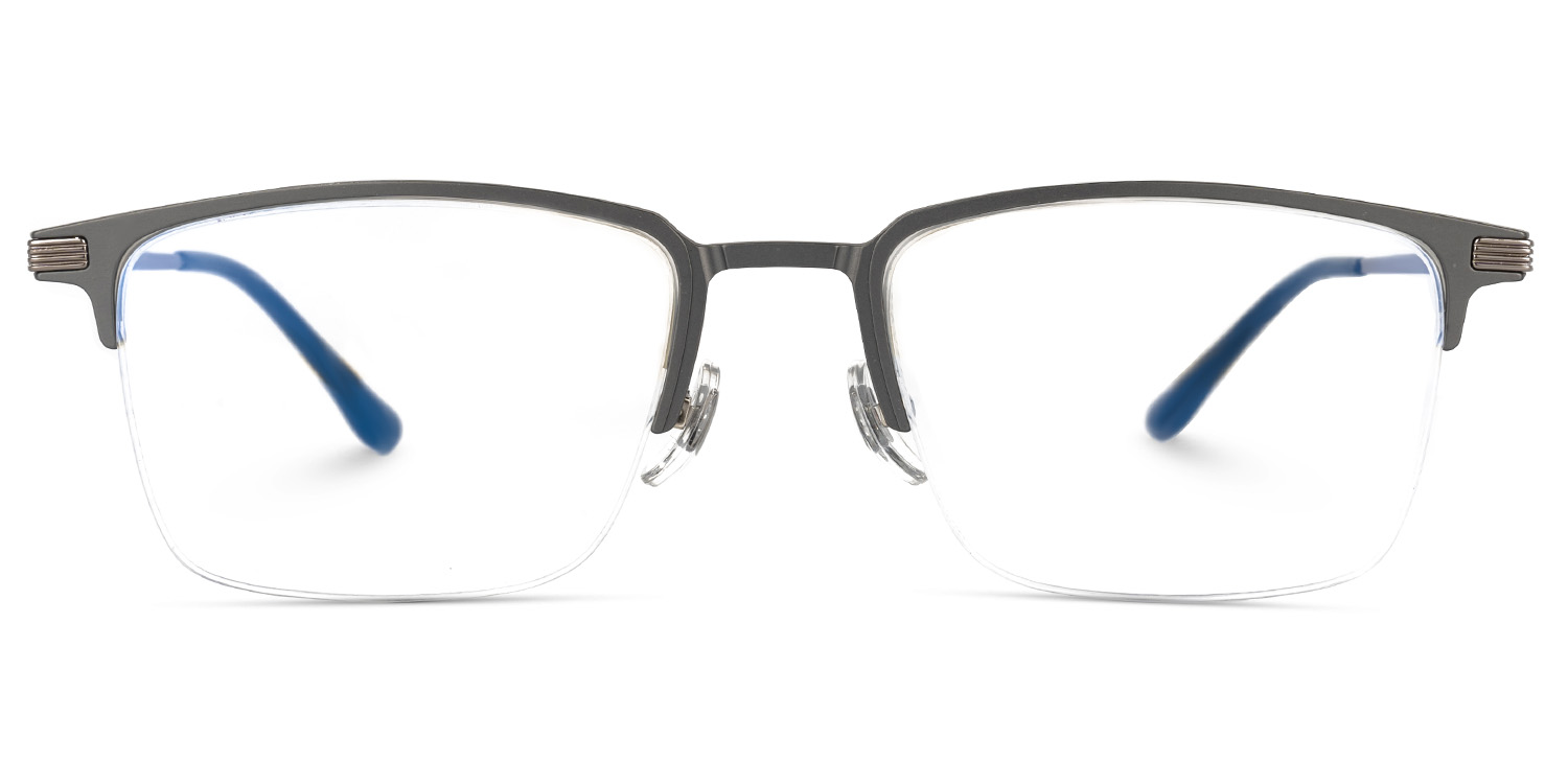 Yoreisis Rectangle Gray Glasses0