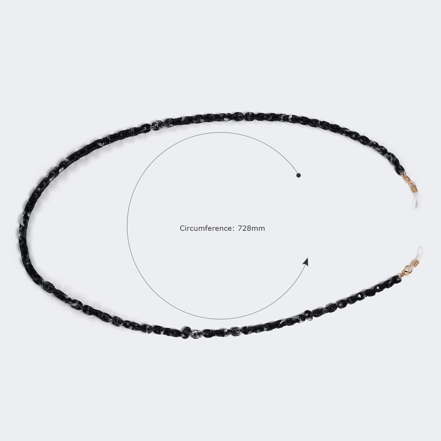 Vintage Black Anti-skid Eyeglasses Chains3