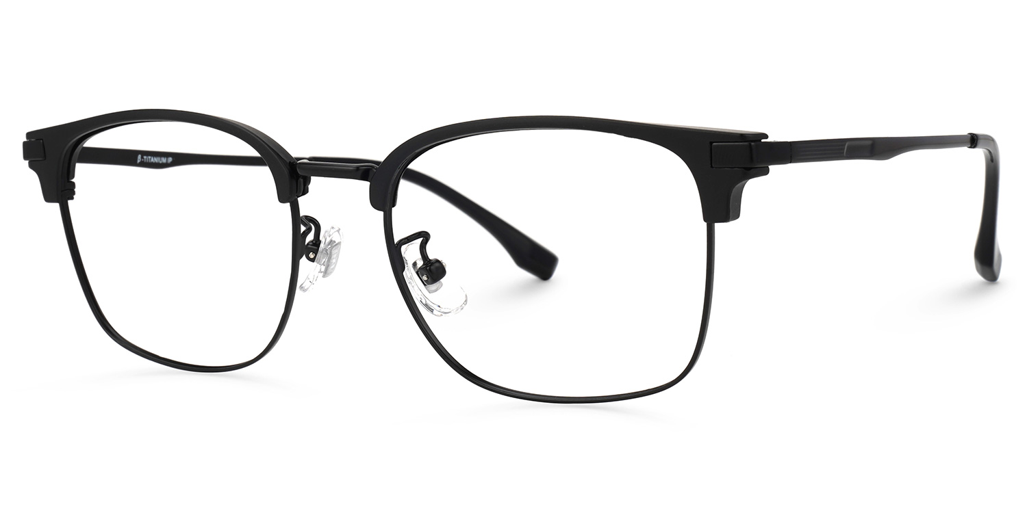 ZEELOOL Turkessa Browline Black Glasses