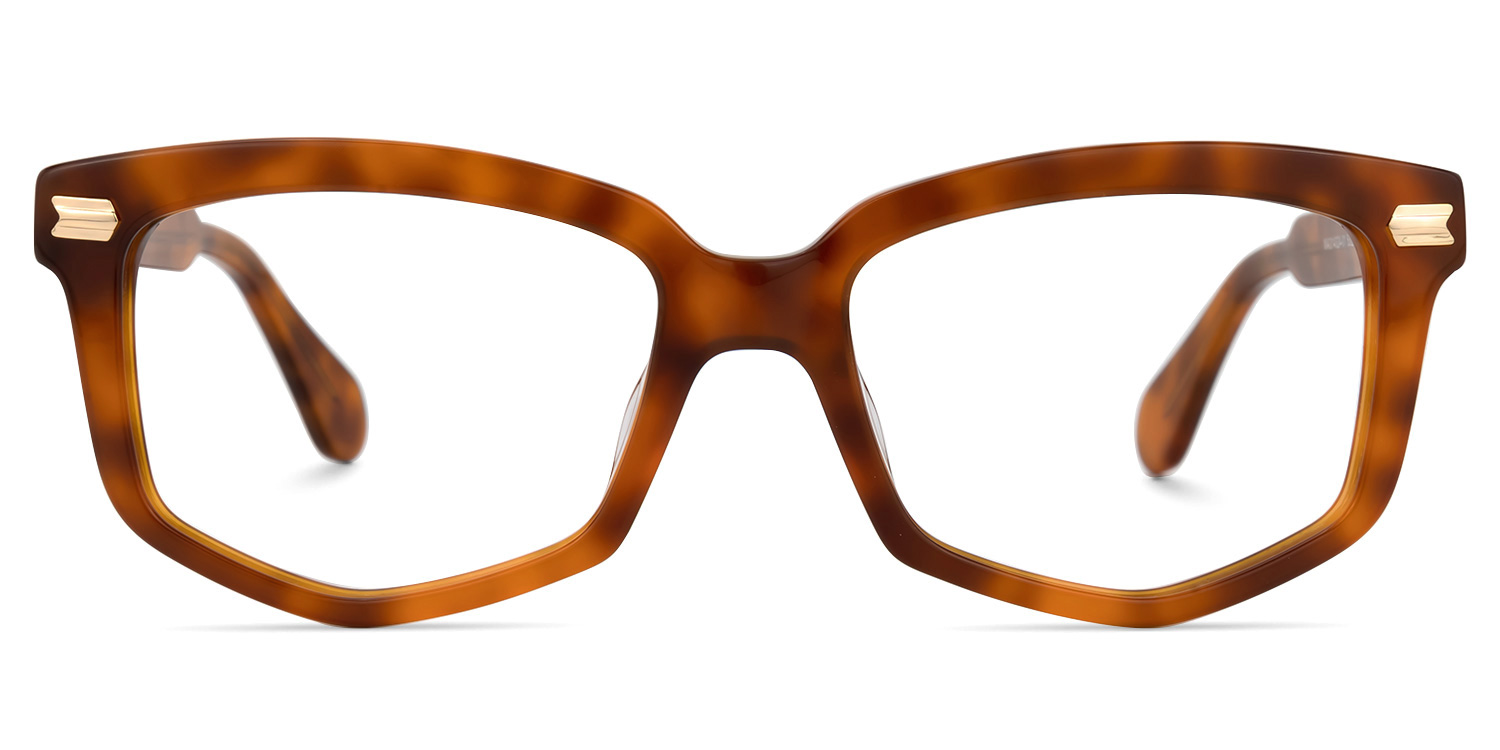 Geri Geometric Brown Glasses good-img