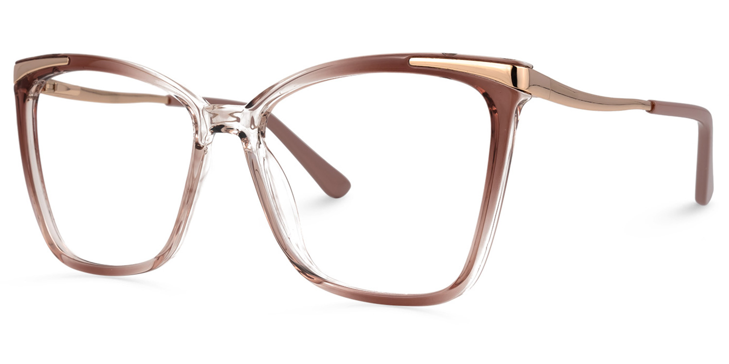 ZEELOOL Grisselle Cateye Brown Glasses
