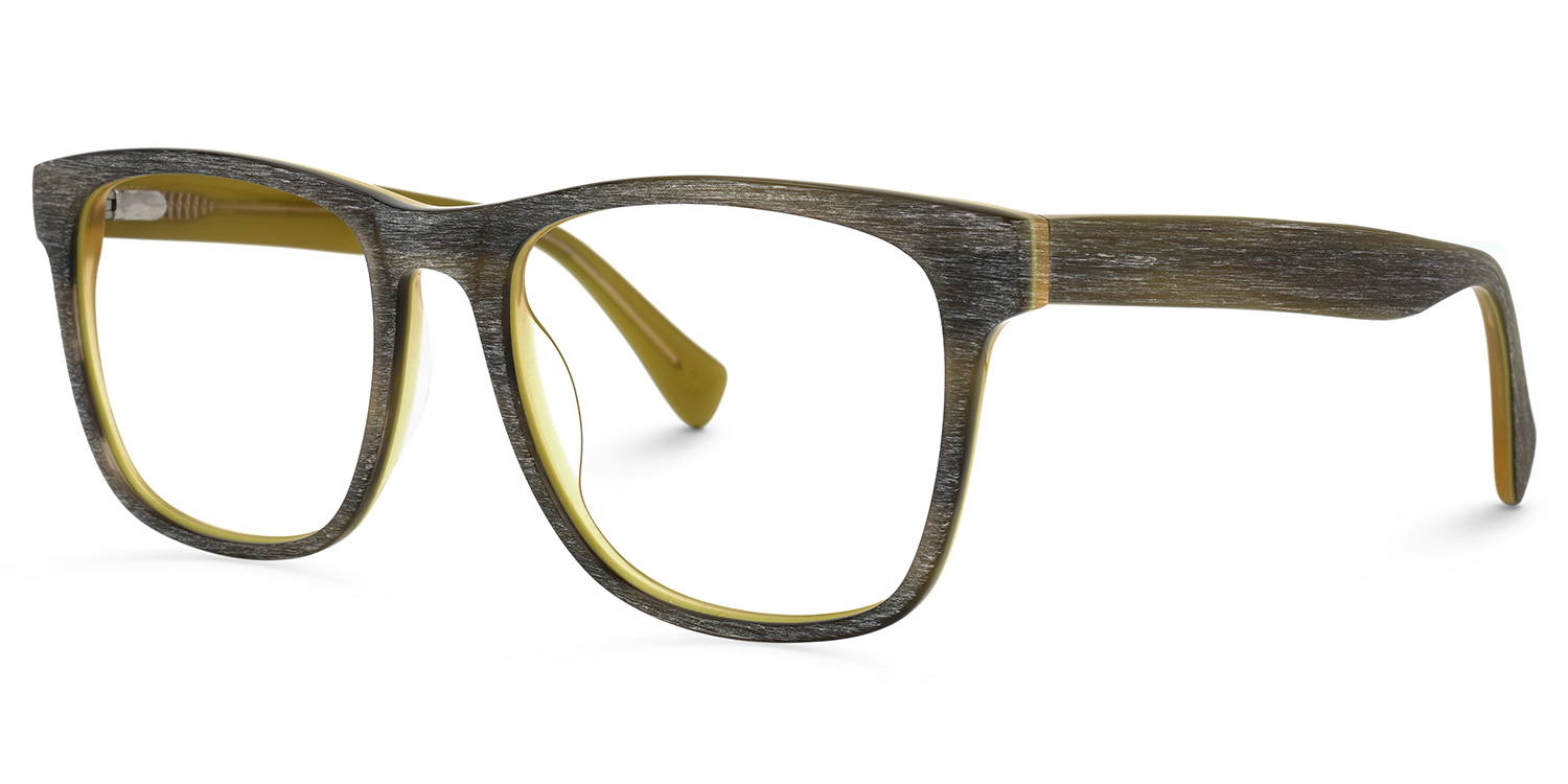 ZEELOOL Kiera Square Brown Glasses