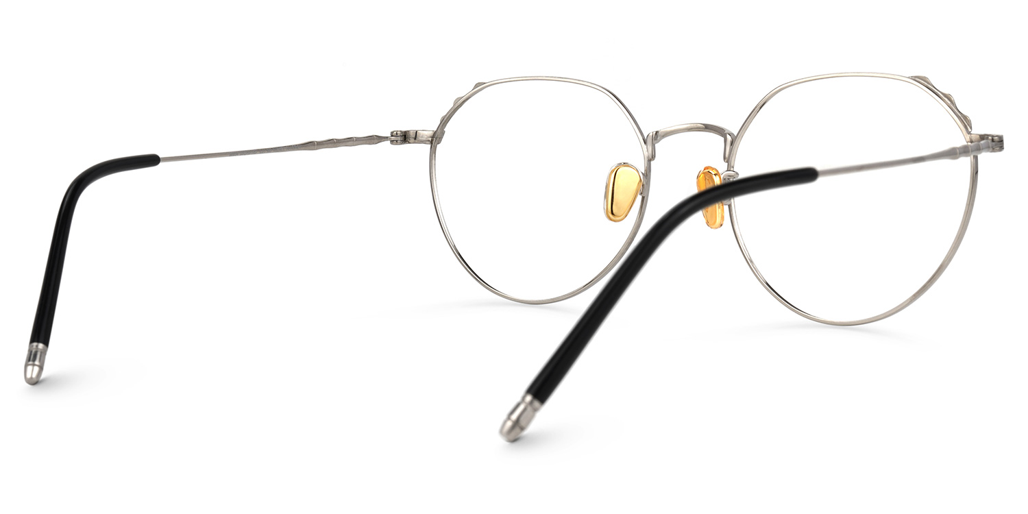Riddle Geometric Silver Glasses3