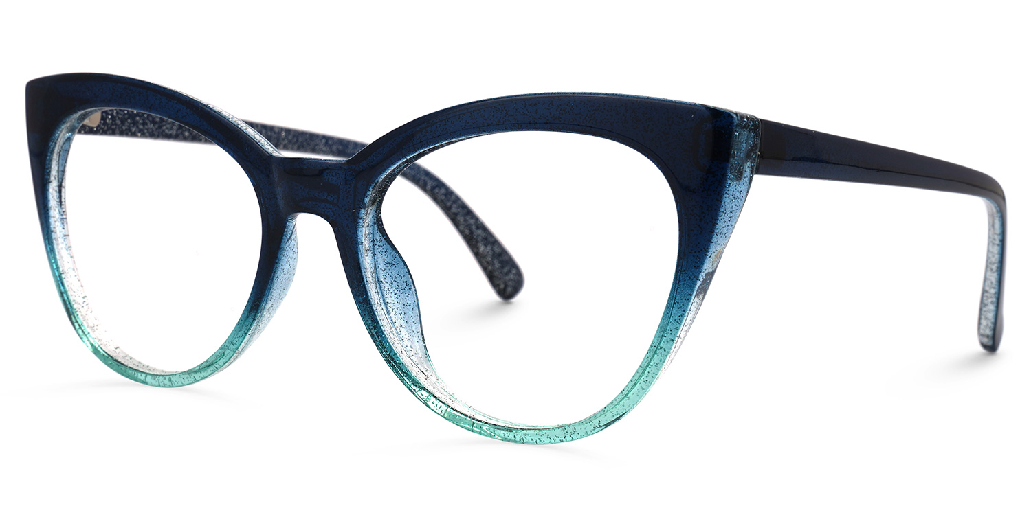 Ellzey Cateye Blue Glasses1