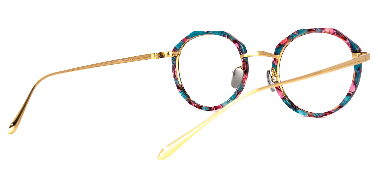 Erin Geometric Floral Glasses3