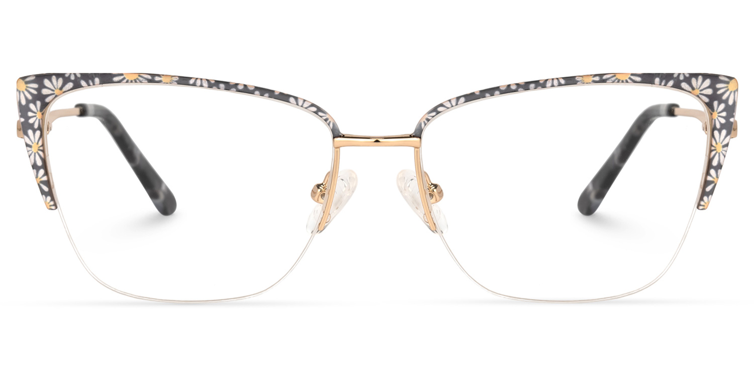 Kandee Square Floral Glasses