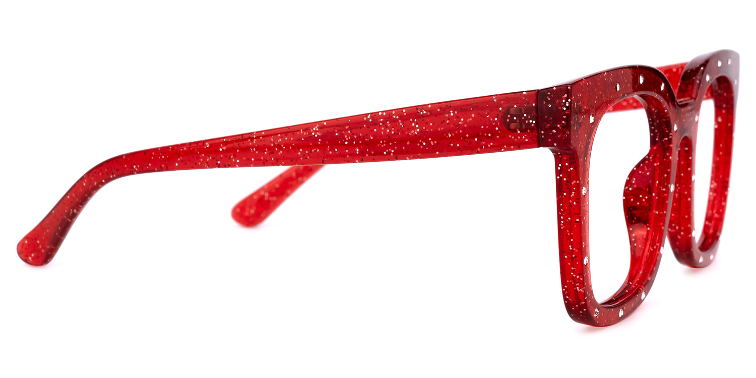 Eussub Square Red Glasses2