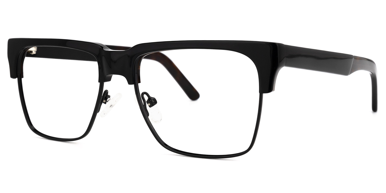 ZEELOOL Mienzer Browline Black Glasses