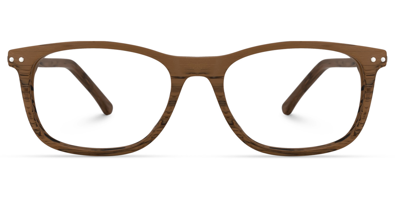 Areizaga Rectangle Brown Glasses0