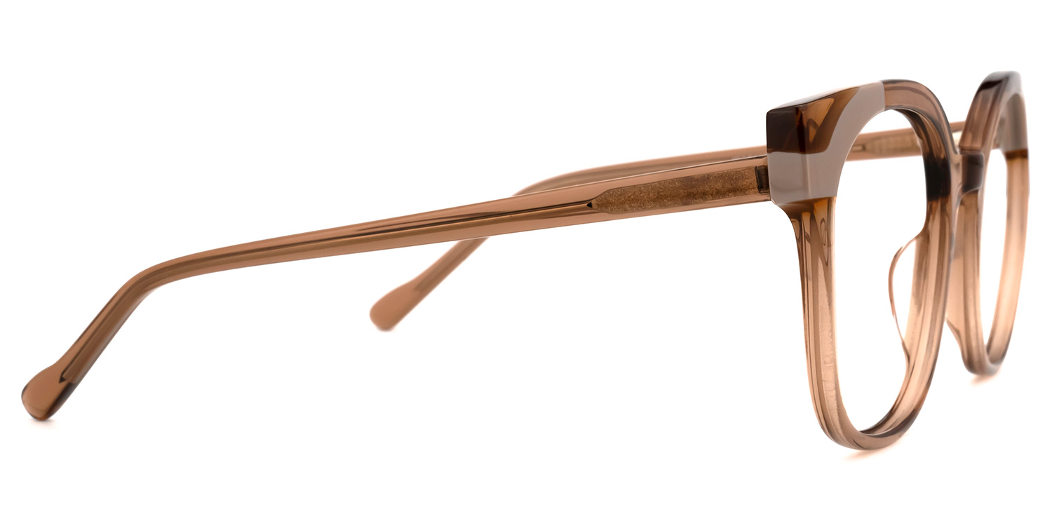Nereida Round Brown Glasses2