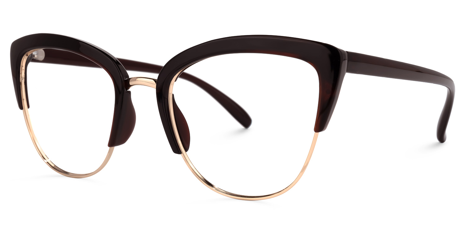 ZEELOOL Randisha Cateye Burgundy Glasses