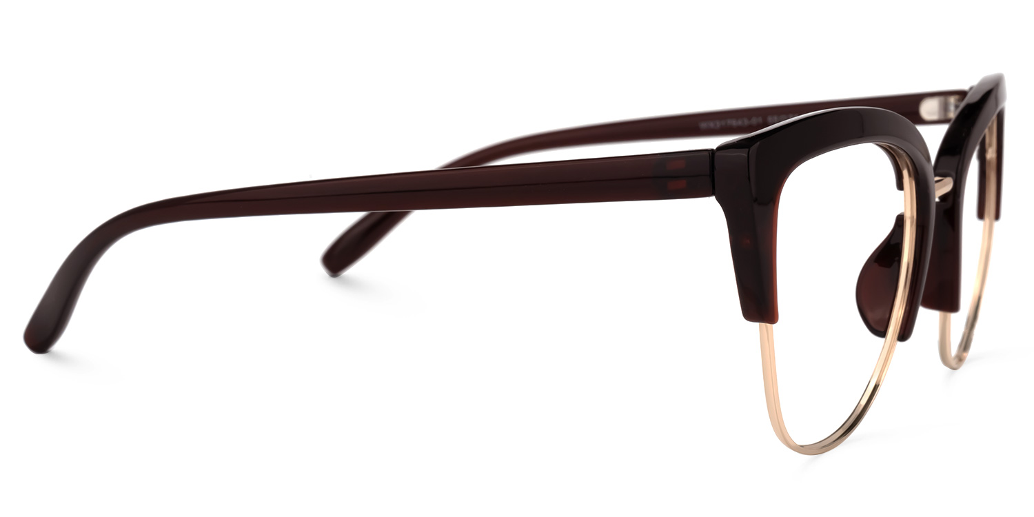 Randisha Cateye Burgundy Glasses2