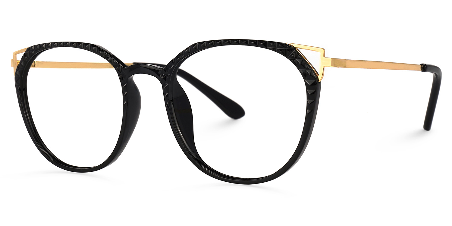 ZEELOOL Tameya Cateye Black Glasses