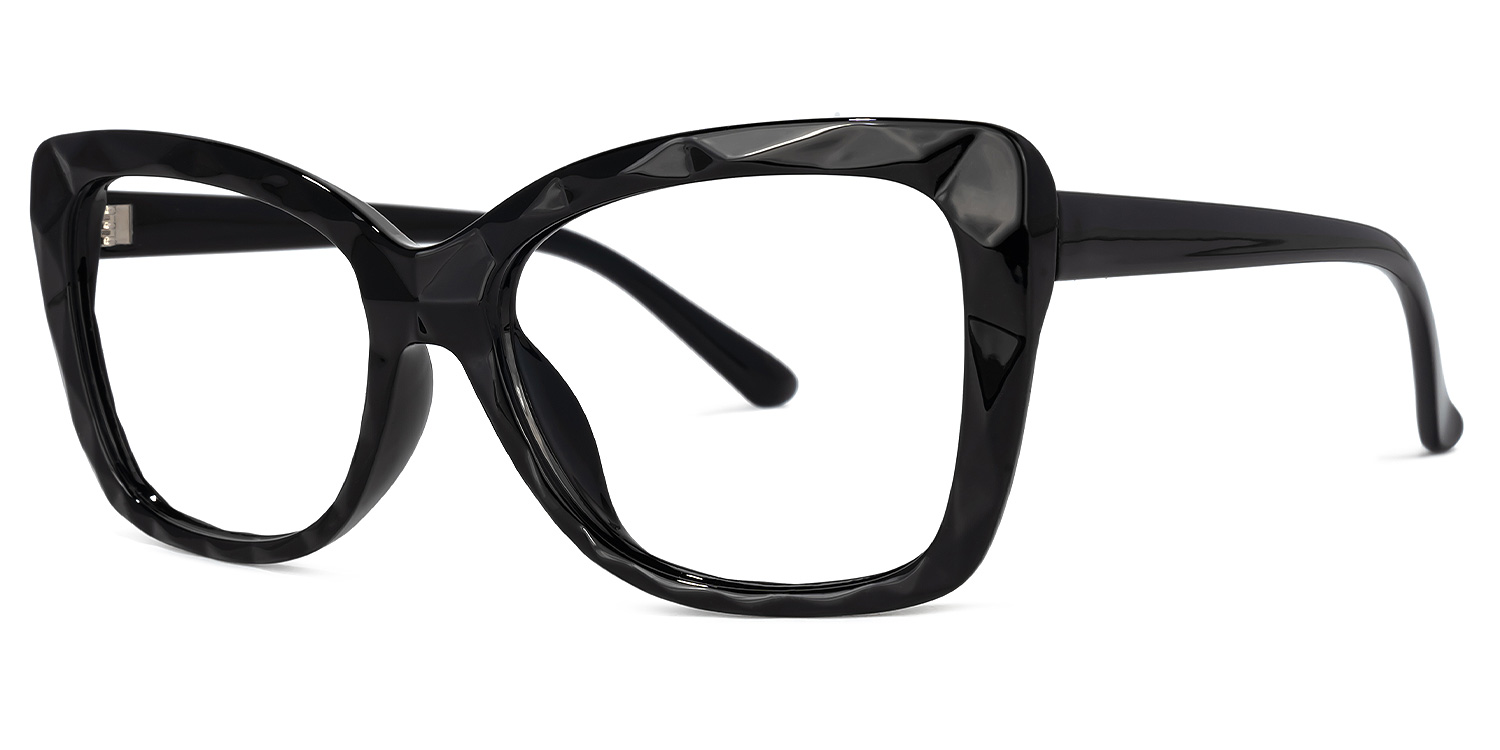 ZEELOOL Wendell Cateye Black Glasses