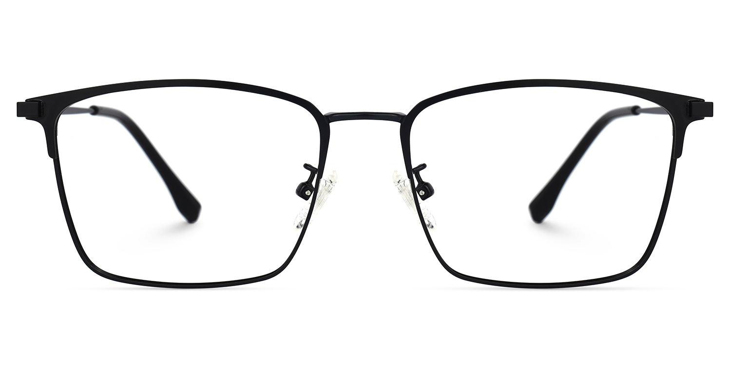 Jones Rectangle Black Glasses