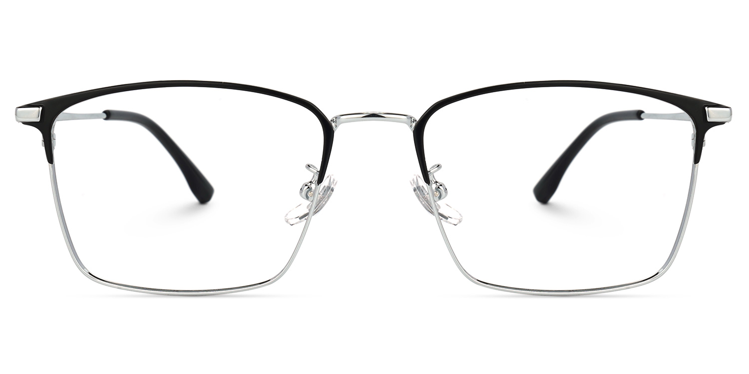 Jones Rectangle Silver Glasses0