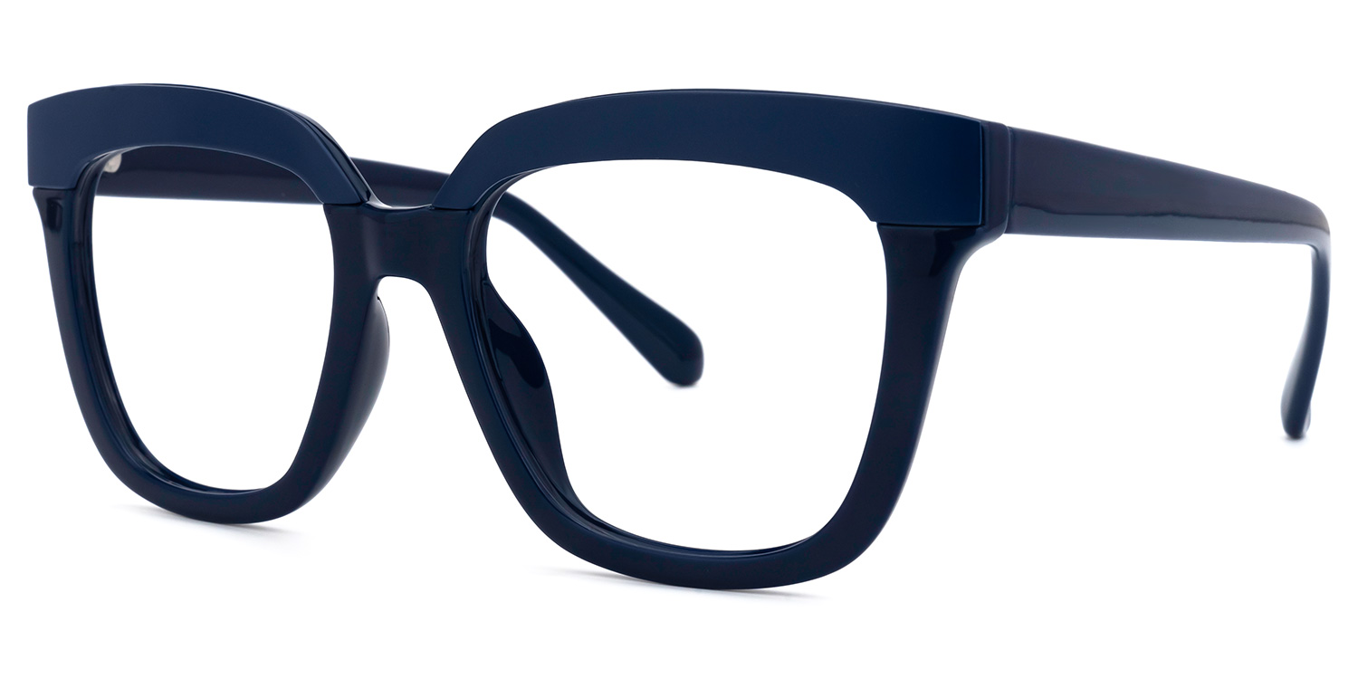 ZEELOOL Cecelia Square Blue Glasses