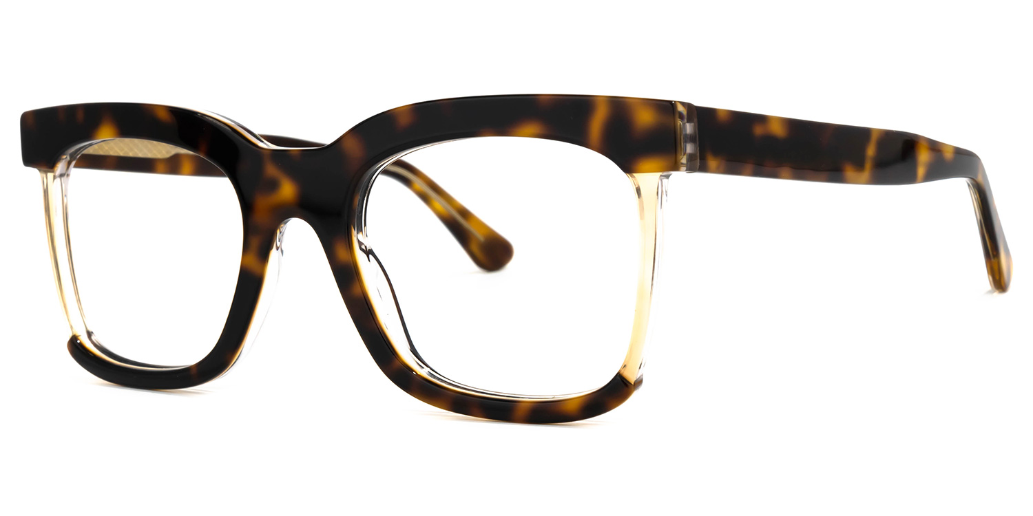 ZEELOOL Megeney Square Tortoise Glasses
