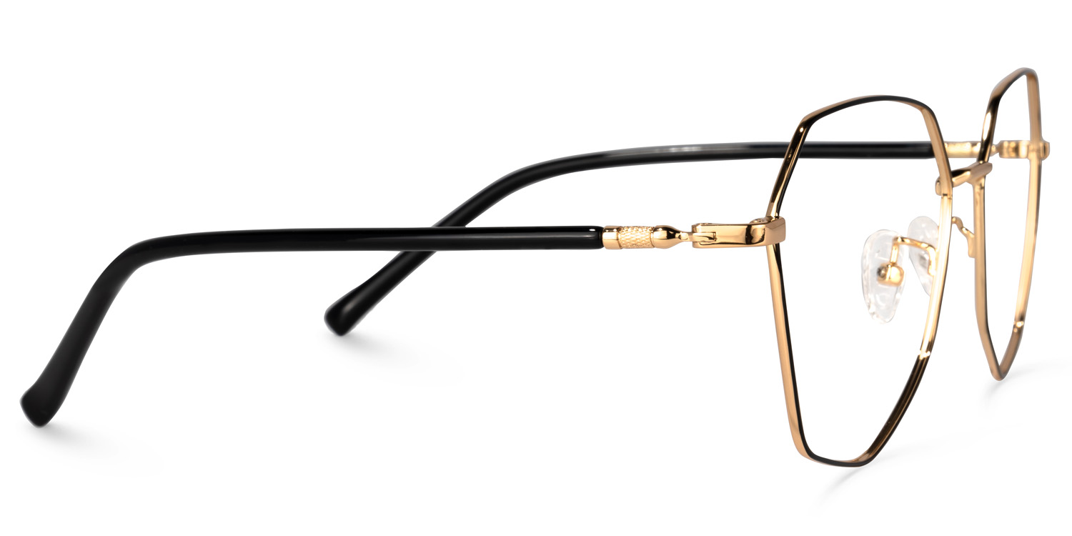 Bivins Geometric Black Glasses3