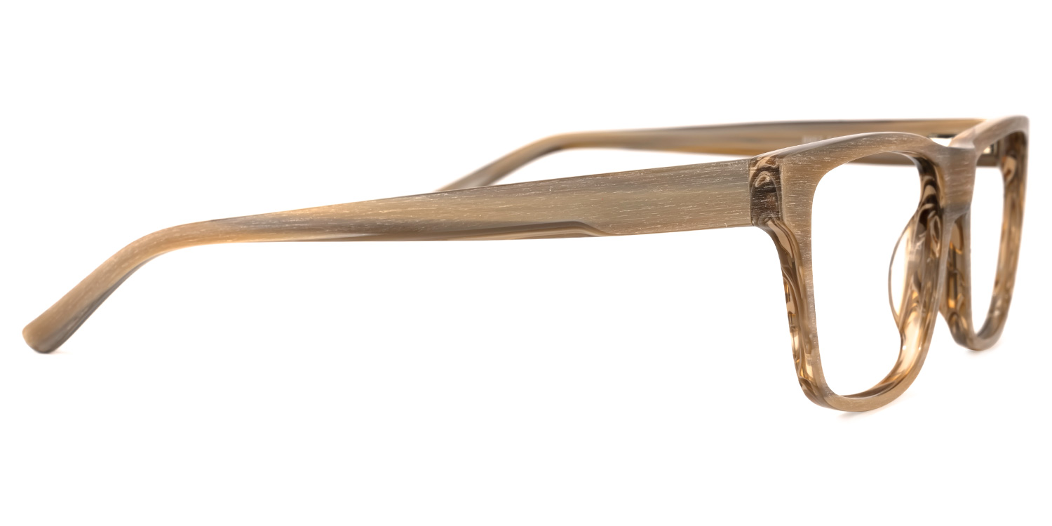 Mendez Rectangle Brown Glasses2