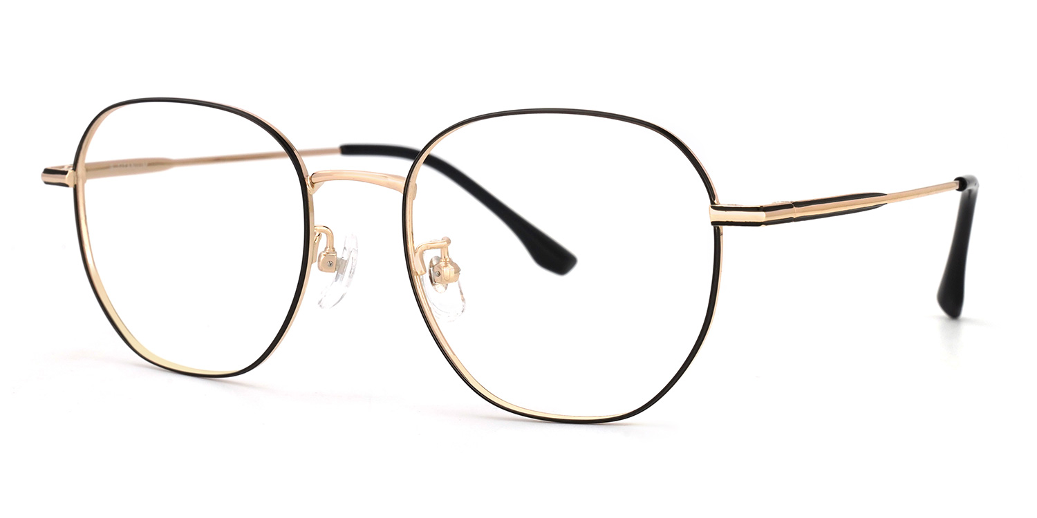 ZEELOOL Bezjak Round Black Glasses