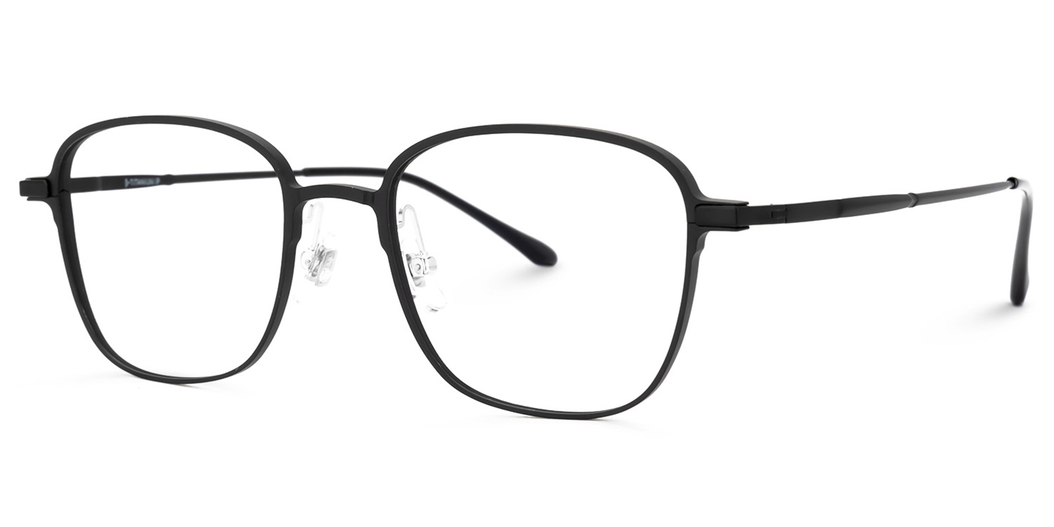 ZEELOOL Myrna Square Black Glasses