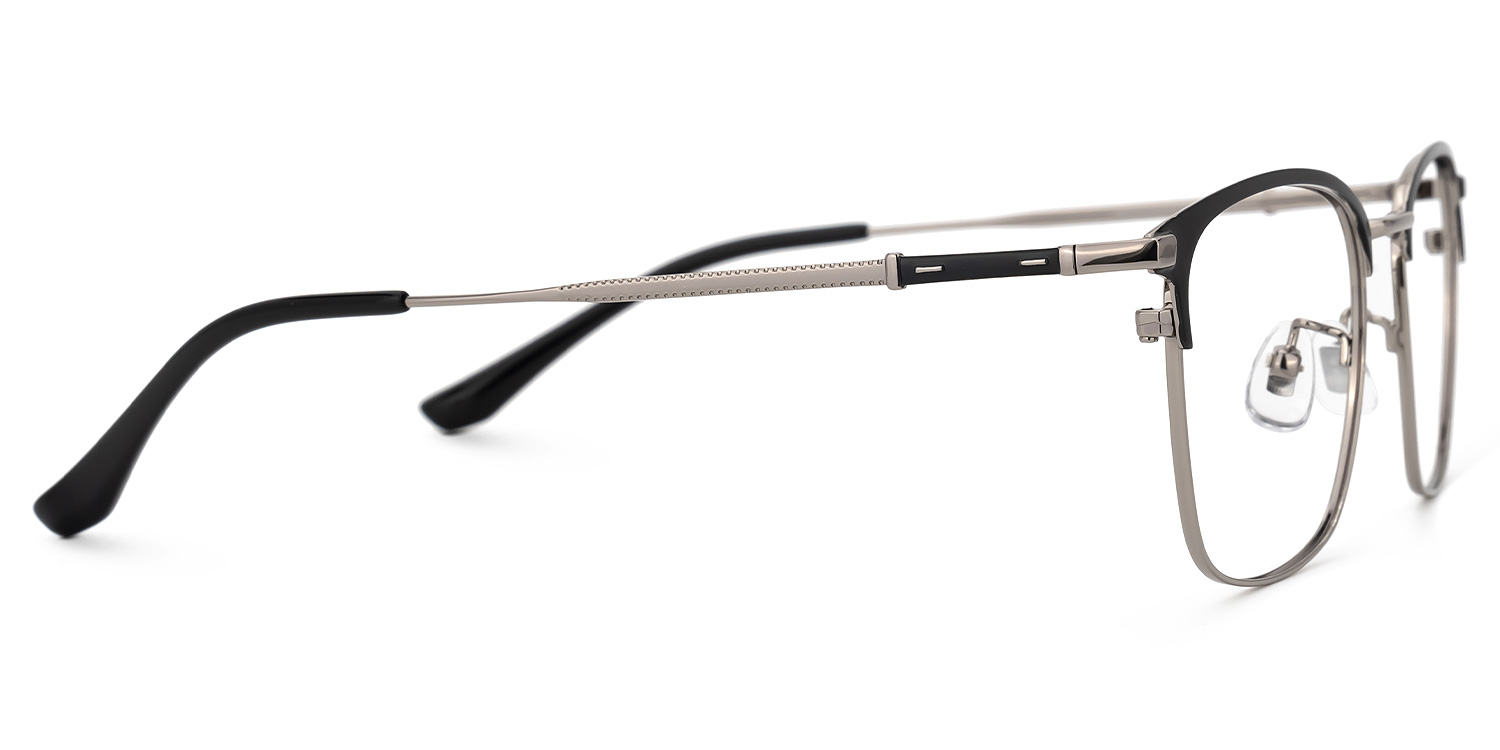 Stanage Browline Silver Glasses2