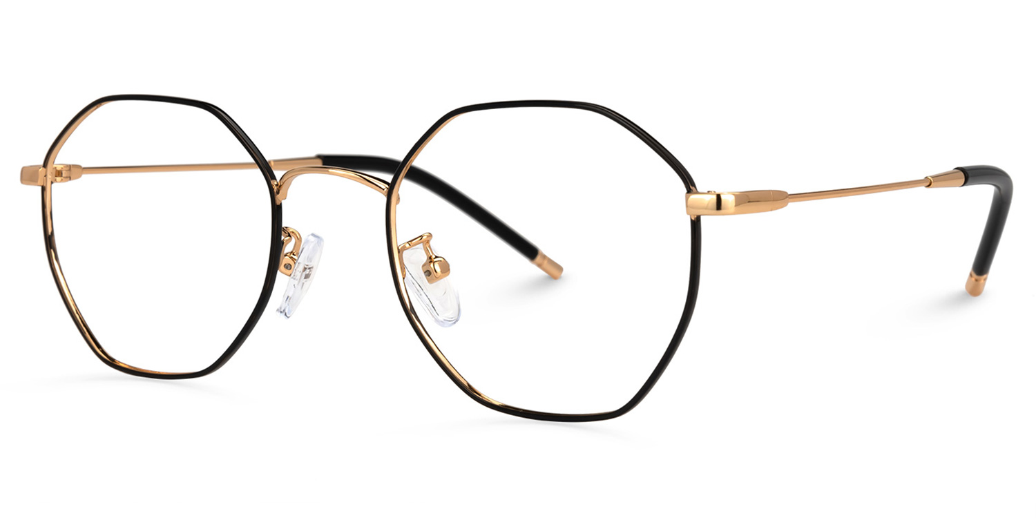 Reyes Geometric Black Glasses