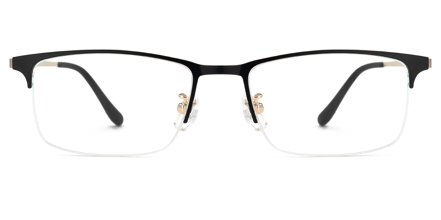 Shamblin Rectangle Black Glasses0