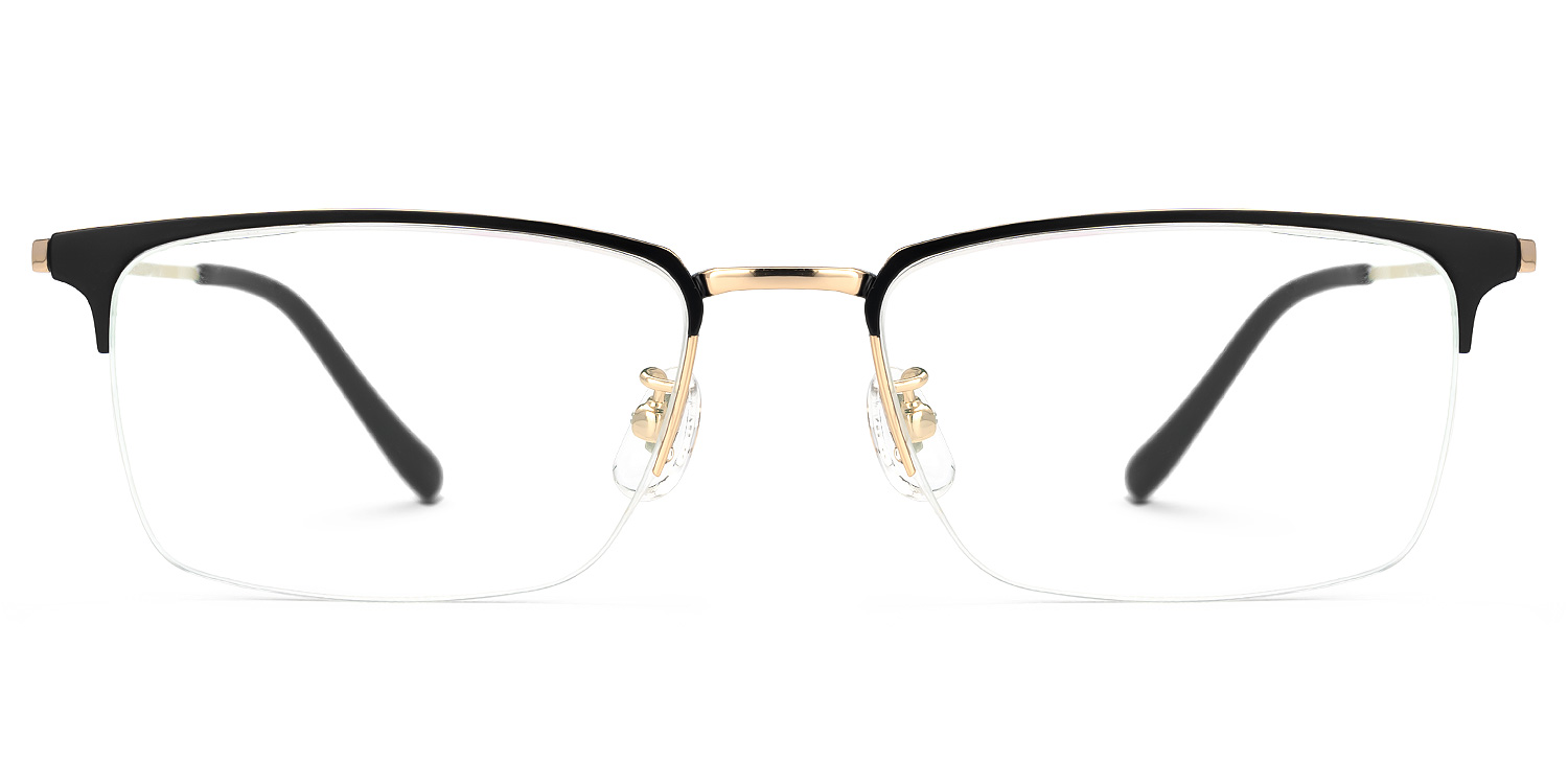 Tamika Rectangle Black Glasses0