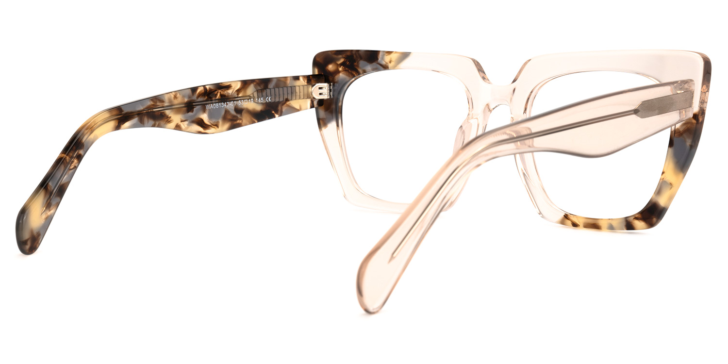 Dwana Square Beige Glasses3