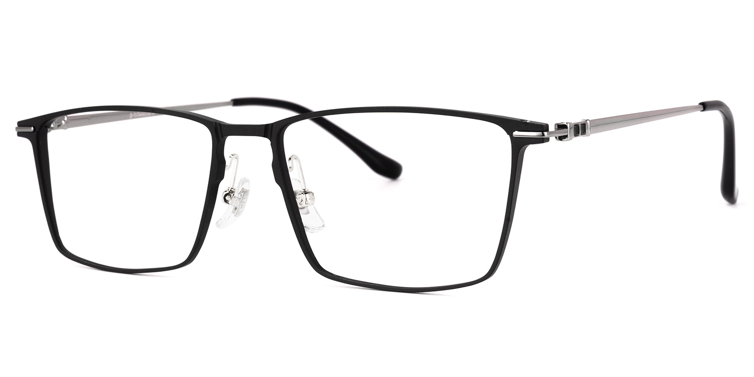 ZEELOOL Chiru Square Black Glasses