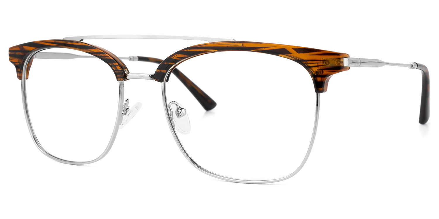 ZEELOOL Dornisha Square Brown Glasses