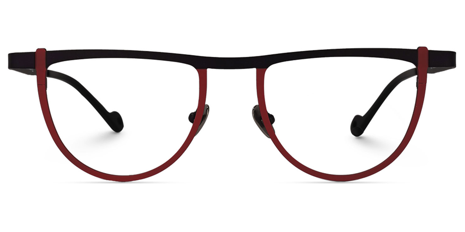 Chidera Geometric Red Glasses0