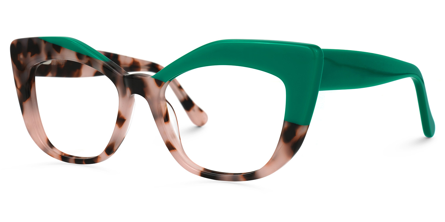 ZEELOOL Misha Cateye Pink-Tortoise Glasses
