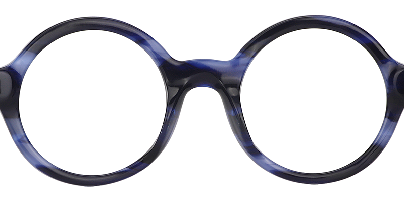 Faithe Round Blue Glasses3