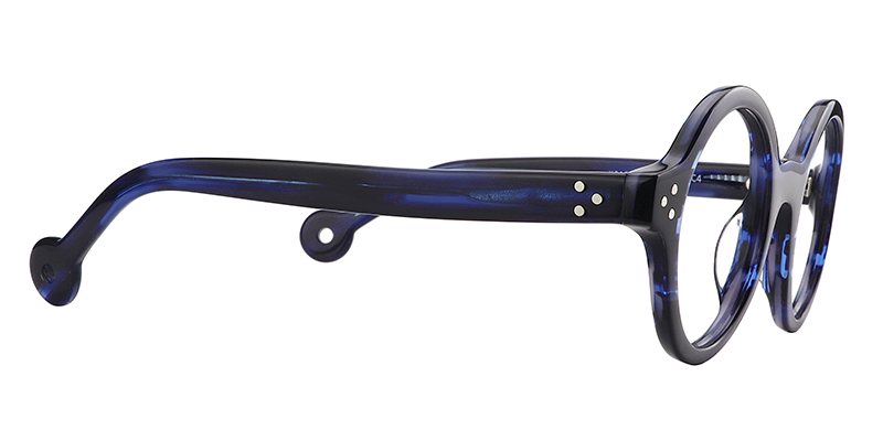 Faithe Round Blue Glasses5