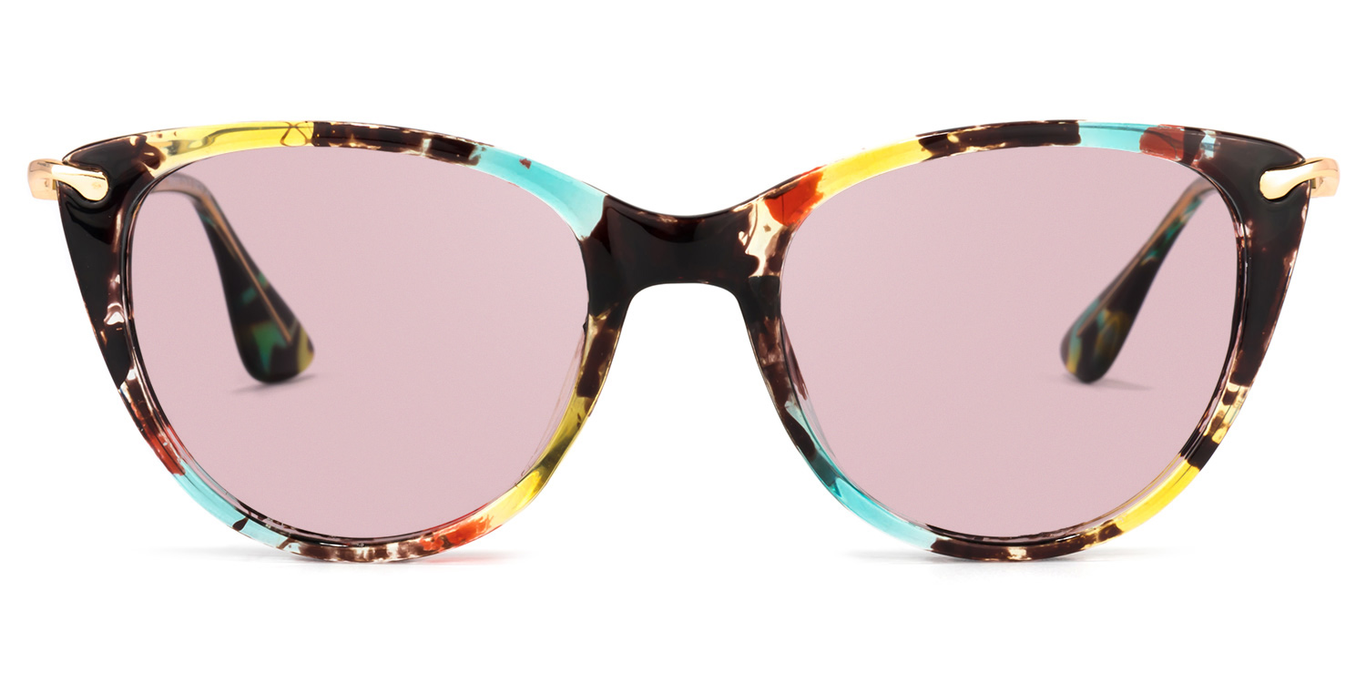 Clement Cat Eye Floral Glasses5