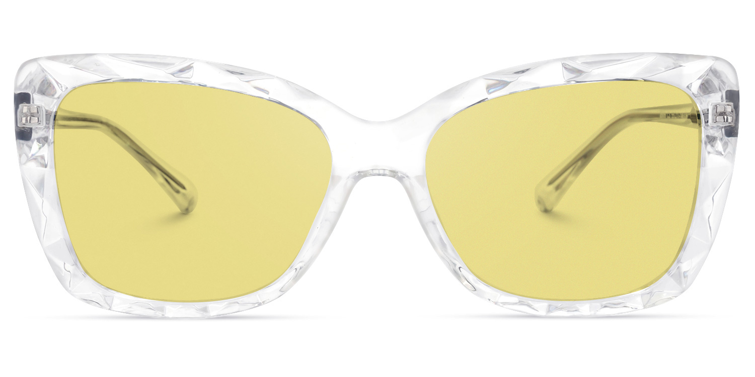 Edna Cateye Clear Glasses6