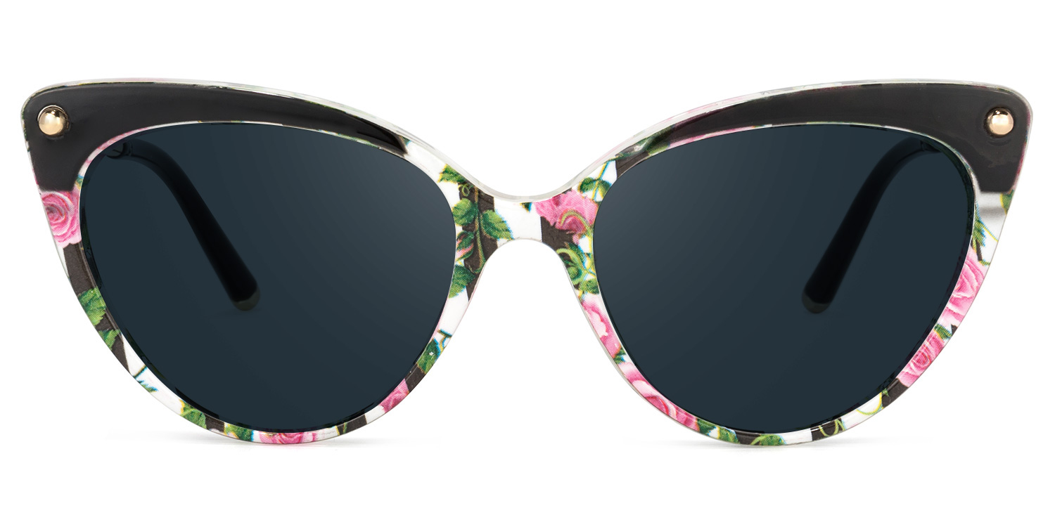 Cat Eye Pink-Floral Glasses | Zeelool Eyeglasses13