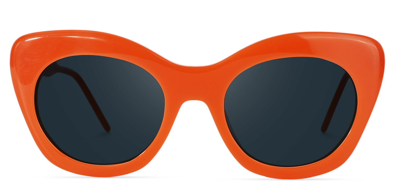 Cat-eye Orange Glasses | Zeelool Glasses10