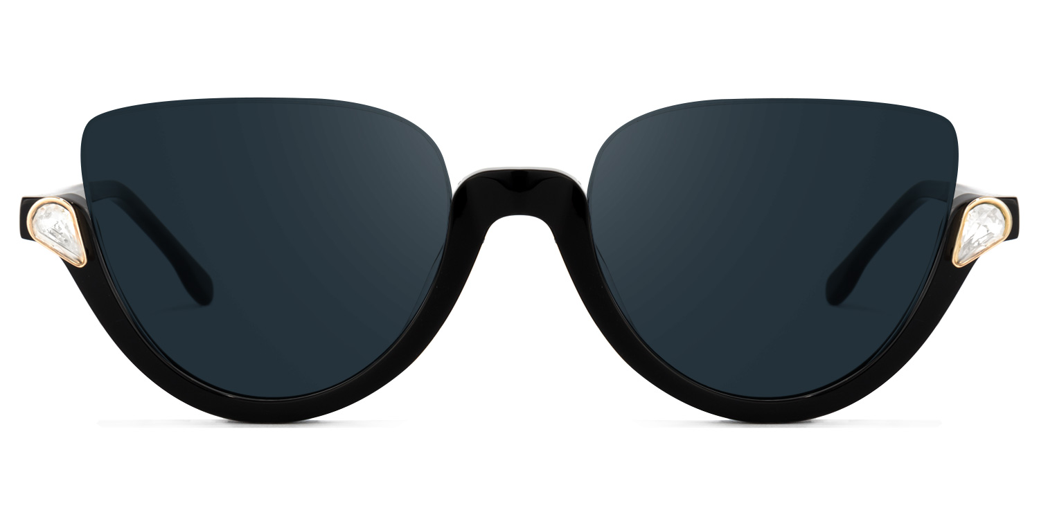 Felicia Cat Eye Black Glasses10