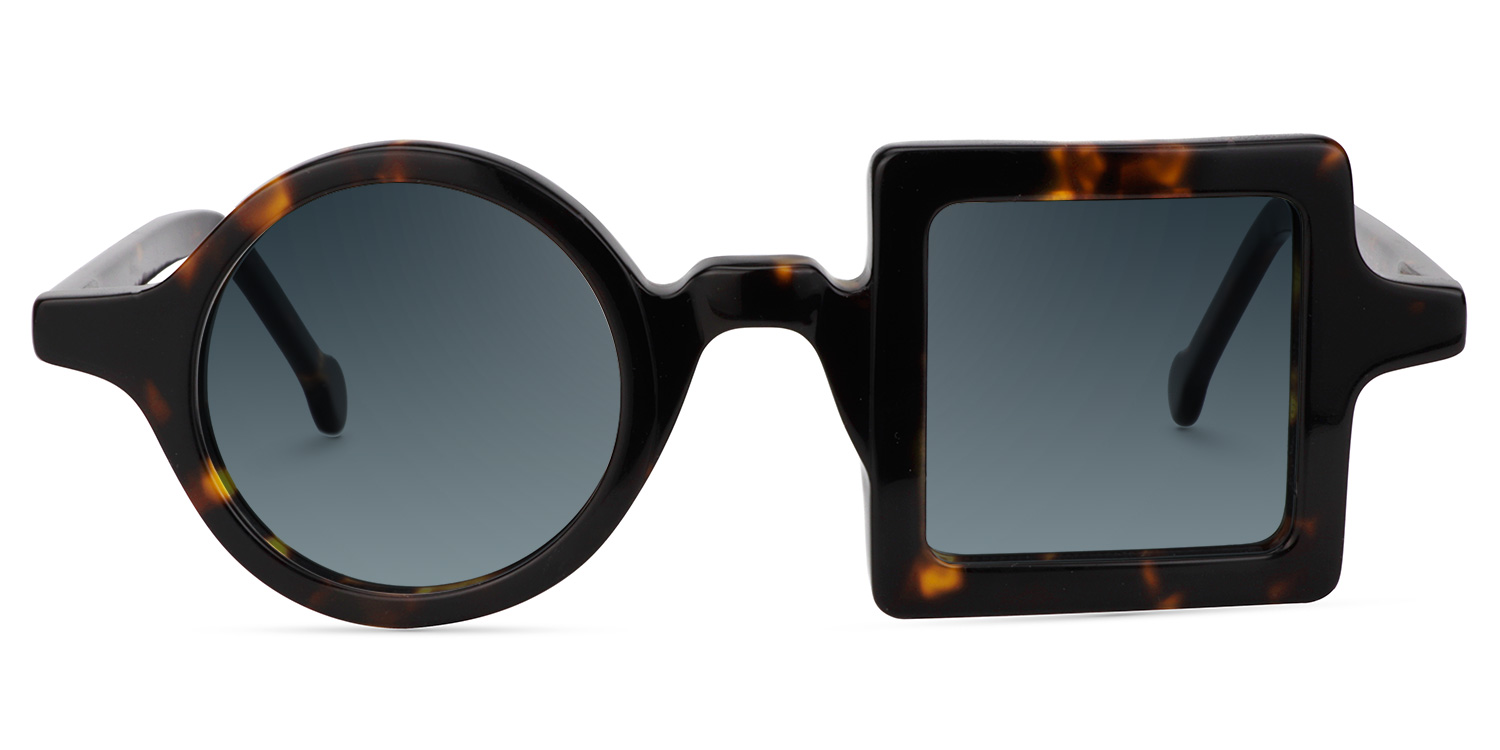 Paola Asymmetric Tortoise Glasses5